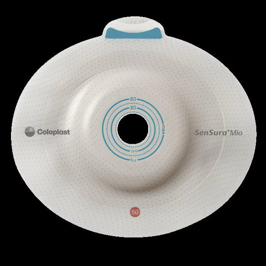 Coloplast Stoma Bag SenSura Mio Click Baseplate Shallow Convexity Cut to Fit. All Sizes Pack of 5
