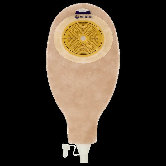 Coloplast Stoma Bag Sensura 1-Piece Drainable With Inspection Window, 630mL, Cut to Fit 10-76mm, Non-Sterile  Pack of 6