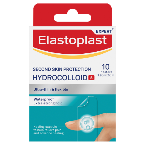 Elastoplast Second Skin Protection Thin and Flexible Hydrocolloid Plaster. Pack of 10