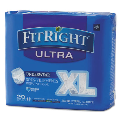 Medline FitRight Ultra Underwear – Pull Up Pant X-Large, 56–68" (142–173 cm) FIT23600A