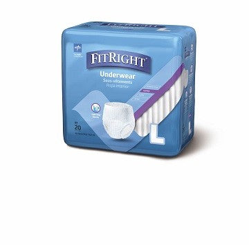 Medline FitRight Super Underwear – Pull Up Pant Large, 40–56" (102–142 cm) FIT33505A
