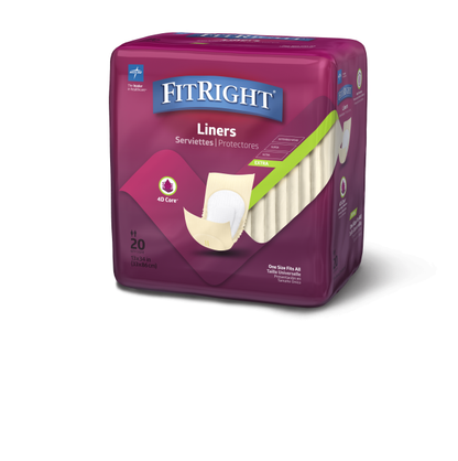 Medline FitRight Extra Liners, 13 x 30" (33 x 76 cm) FITLINER100