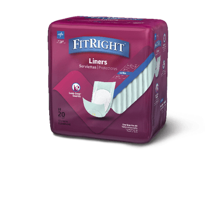 Medline FitRight Ultra Liners, 13 x 30" (33 x 76 cm) FITLINER300
