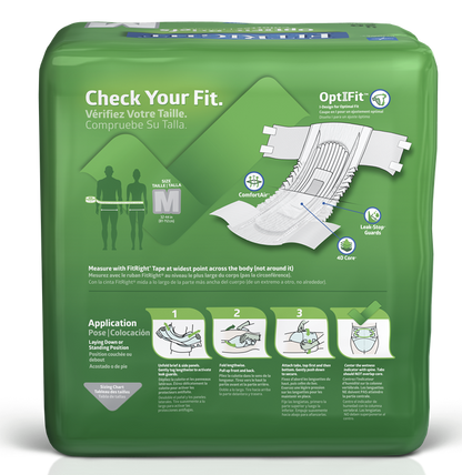 Medline Fitright Ultra Briefs Wrap Medium, 32–44" (81–112 cm)