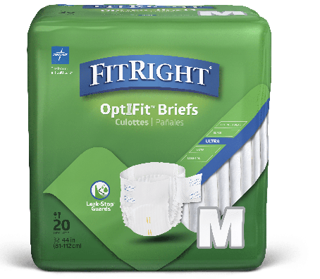 Medline Fitright Ultra Briefs Wrap Medium, 32–44" (81–112 cm) FITULTRAMD