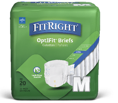 Medline Fitright Ultra Briefs Wrap Medium, 32–44" (81–112 cm)