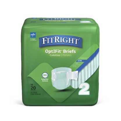 Medline Fitright Ultra Stretch Briefs, Size 2, 51–70" (130–178 cm) FRSU2