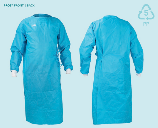 PRO3® Multigate AAMI 3 Surgical Gown, with 2 Towels. Fully Recyclable -Sterile. All Sizes