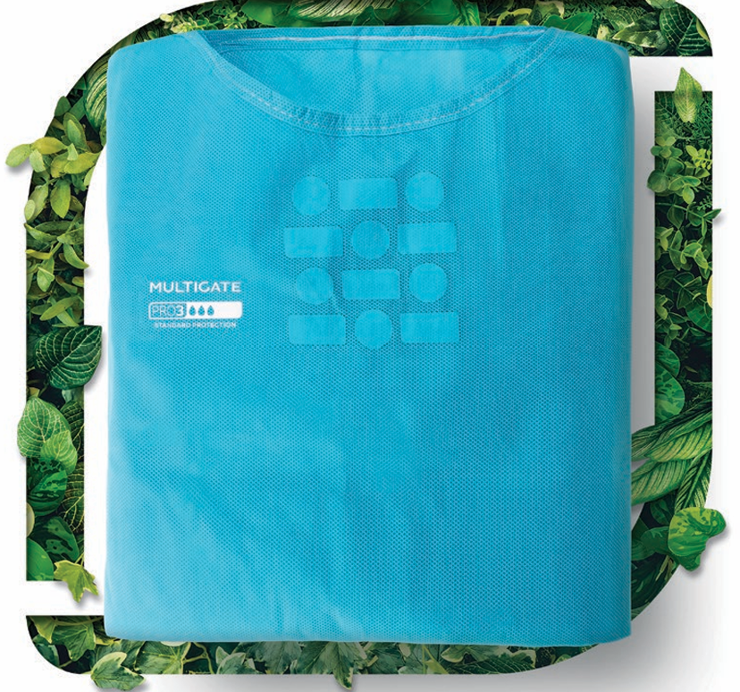 PRO3® Multigate AAMI 3 Surgical Gown, with 2 Towels. Fully Recyclable -Sterile. All Sizes