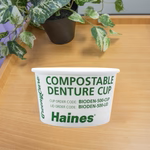 The GreenyCare Compostable Denture Cup with Lid