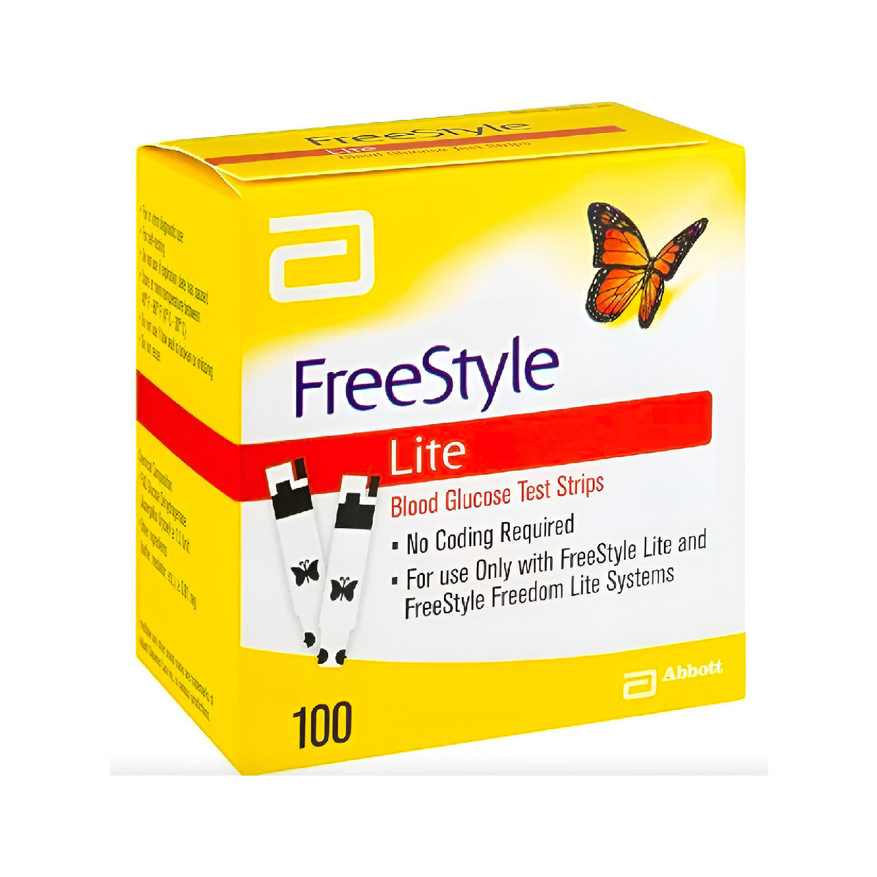 Abbott Freestyle Lite Glucose Strips, Pack of 100 HMAFSGS100