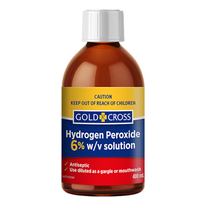 Gold Cross Hydrogen Peroxide 6% 100ml & 400ml