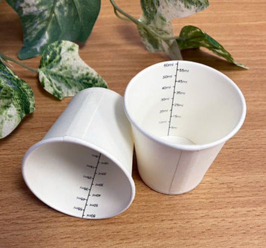 Haines® Medicine Cups with printed measurement scale-Recyclable