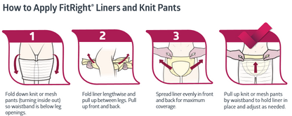 Medline FitRight Extra Liners, 13 x 30" (33 x 76 cm)