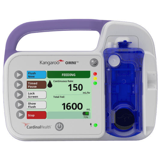 Cardinal Health Kangaroo OMNI Enteral Feeding Pump with Power Adaptor and Pole Clamp
