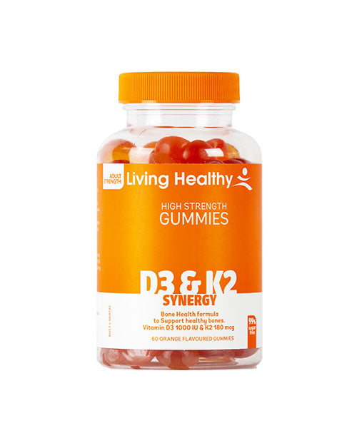 Living Healthy Gummies NMN Vit D3 + K2 (Pack of 60) L526W60