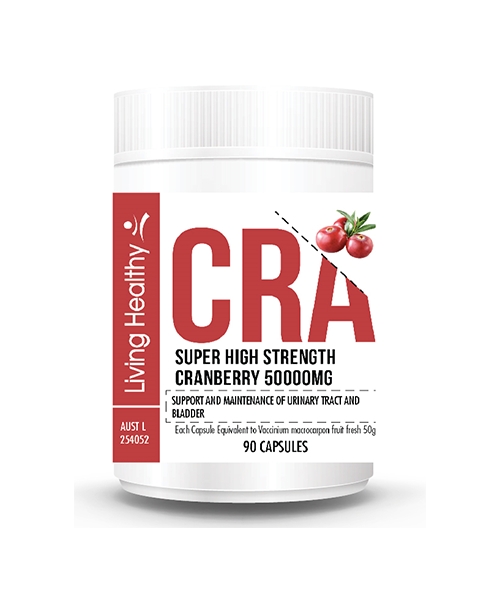 Living Healthy Super High Strength Cranberry 50000 (Pack of 90 Caps) L97W-90