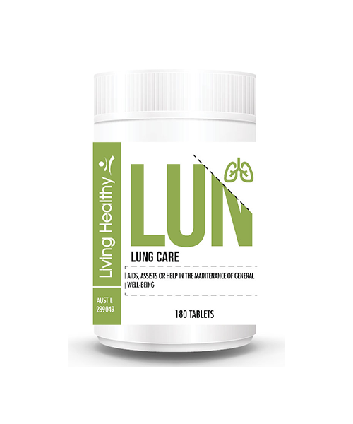 Living Healthy Lung Care (Pack of 180 Tabs)