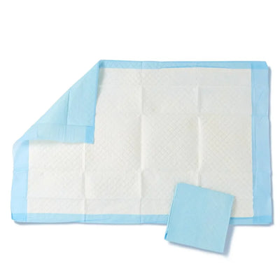 Medline Protection Plus Underpad Economy Light Absorbency, Blue, 23” x 36” (58 x 91 cm) MSC281226