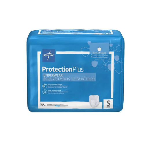 Medline Protection Plus Underwear – Pull Up Pant Small, 20–28" (51–71 cm) MSC33255