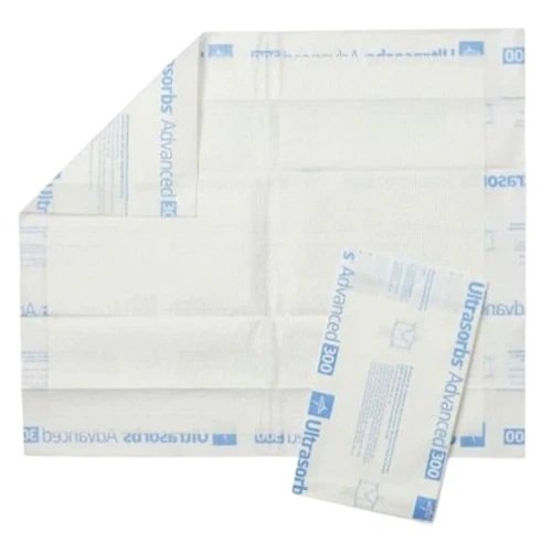Medline Ultrasorbs Advanced Premium Underpads with SlipResist Technology, 300 lbs. (136 kg) MSC383500