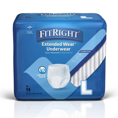 Medline FitRight Extended Wear™ Underwear, Large, 40–56" (102–142 cm) MSC53505