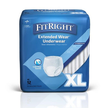 Medline FitRight Extended Wear™ Underwear, X-Large, 56–68" (142–173 cm) MSC53600