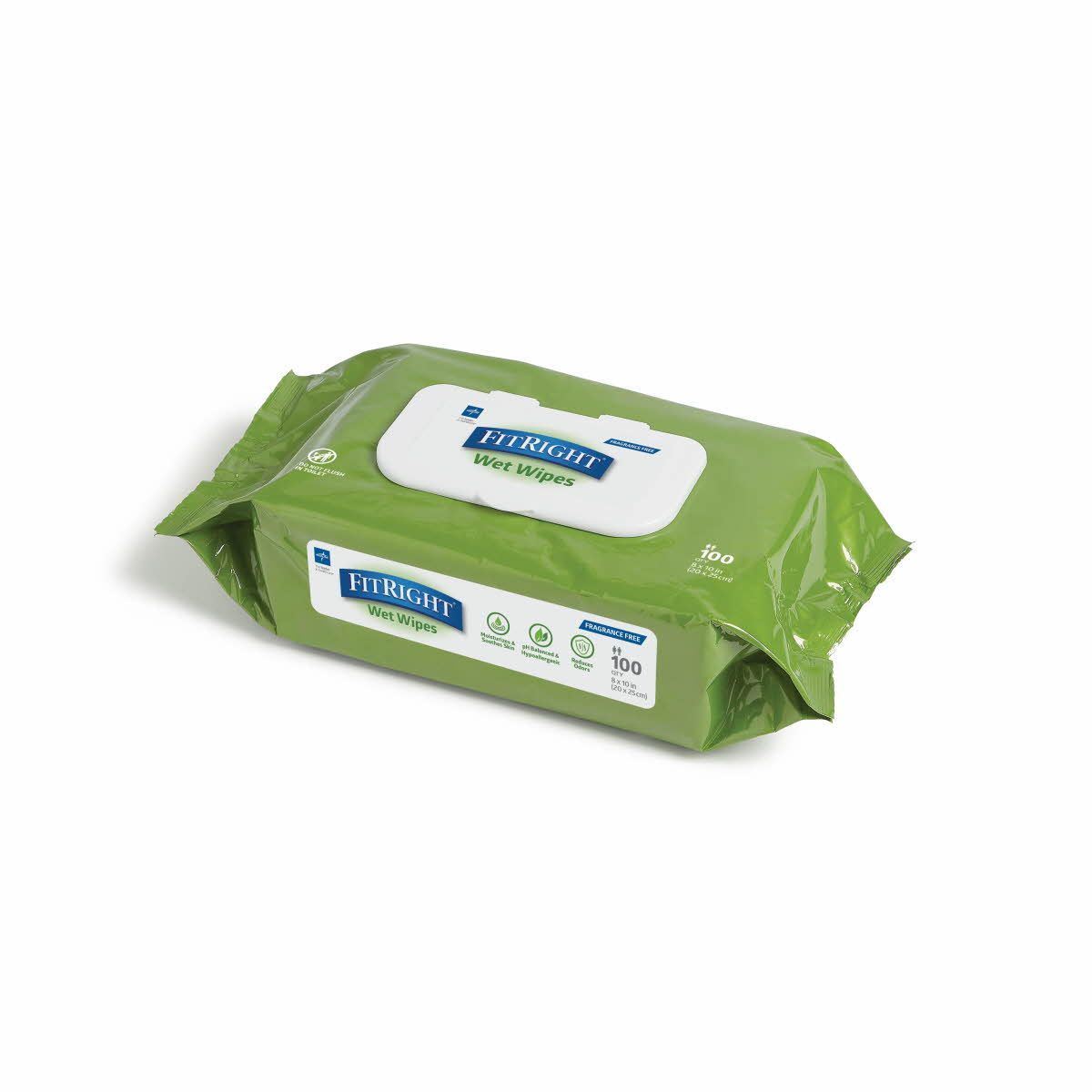 Medline FitRight Everyday Aloe Vera Wet Wipes, 8 x 10 inch (20 x 25cm) MSCCA263954