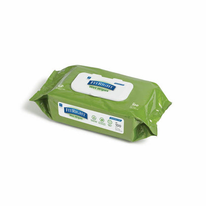 Medline FitRight Everyday Aloe Vera Wet Wipes, 8 x 10 inch (20 x 25cm) MSCCA263954