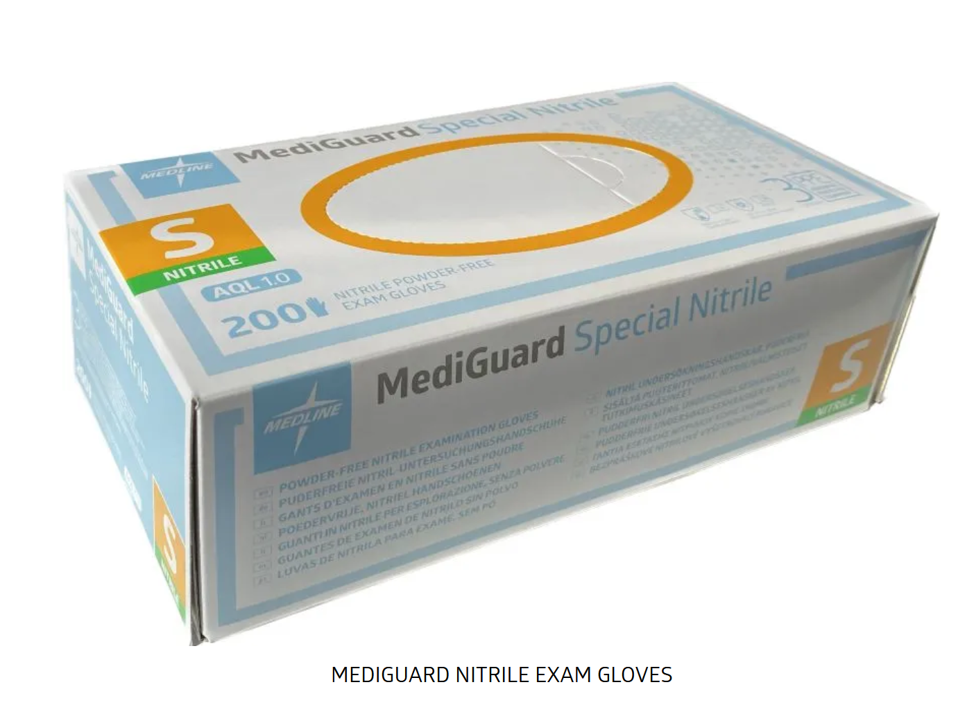 Medline MediGuard Special NitrileGloves Powder Free (Small, Medium, Large, Extra Large)