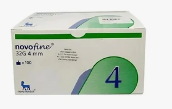 Novofine Insulin Pen Needles Pack of 100 (Size: 30G 8mm, 32G 4mm, 32G 6mm)