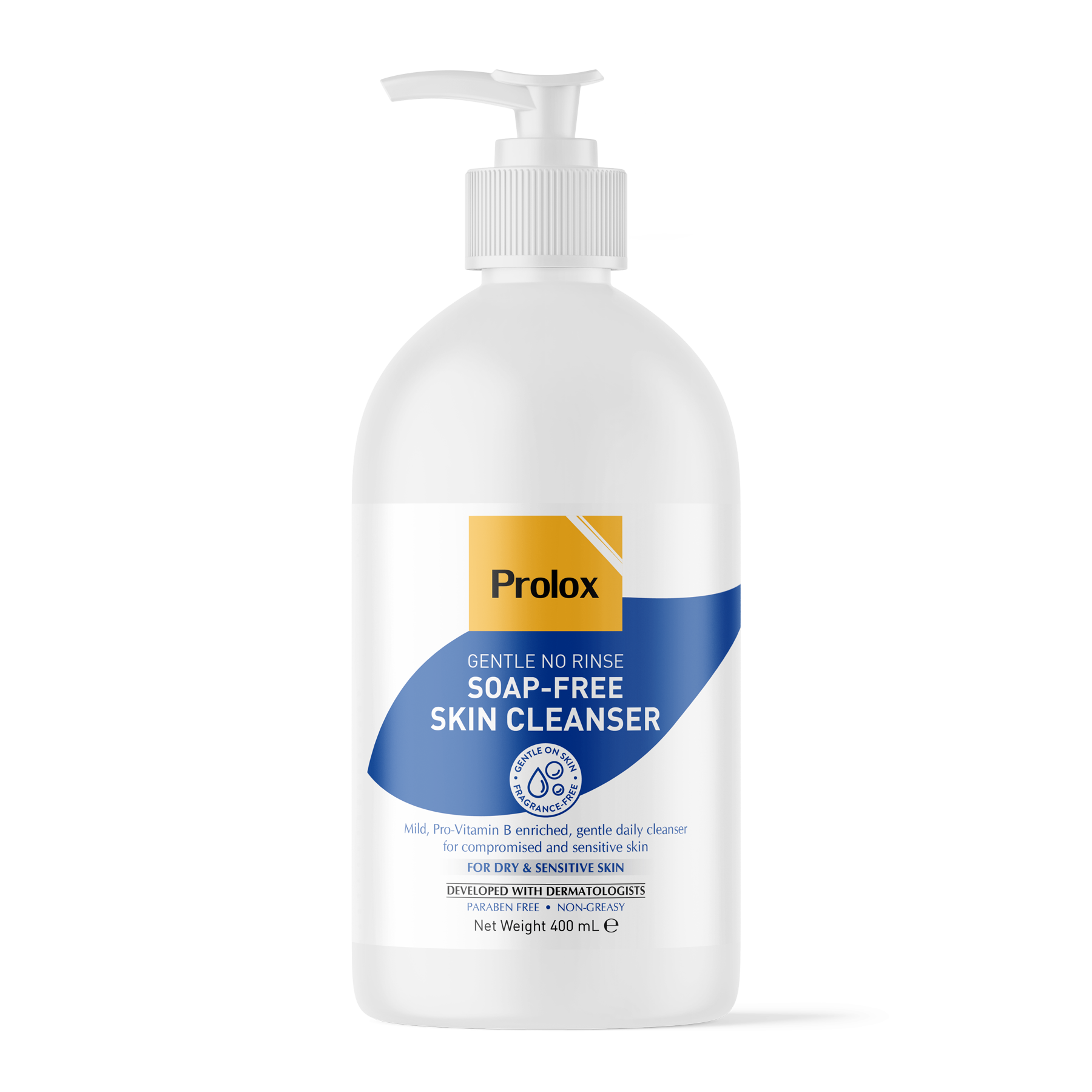 Prolox Gentle No Rinse Soap Free Skin Cleanser