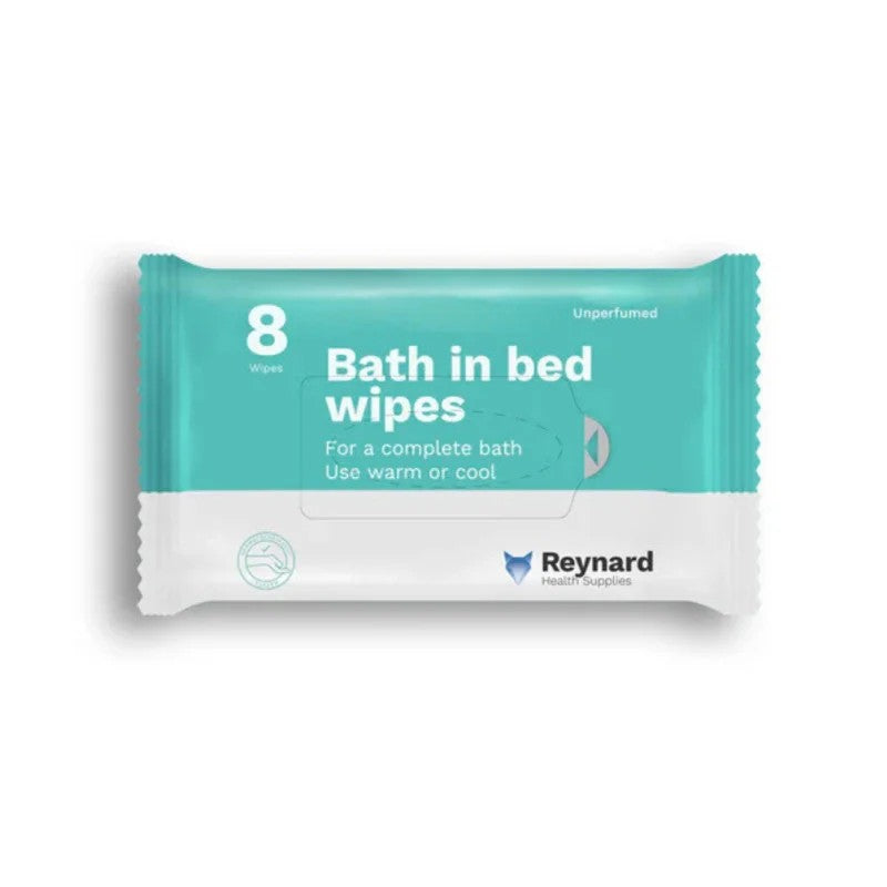 Haines Reynard Bath in Bed Wipes 33cm x 23cm Pack of 8 wipes