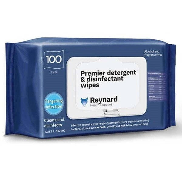 Haines Reynard Premier Detergent & Disinfectant Wipes