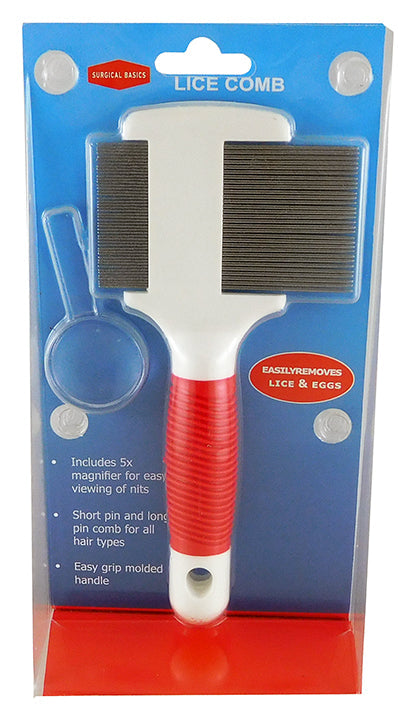 Surgical Basics Metal Lice Comb Double Sided With Magnifier