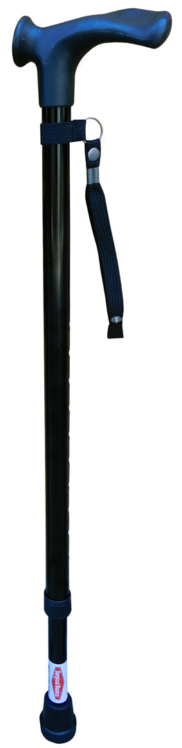 Surgical Basics Walking Stick Black Right Handed Adjustable 72-95cm