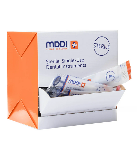 MDDI Dental Front Face Single-Use Mirror with Percussion Tip Sterile (Box of 180)