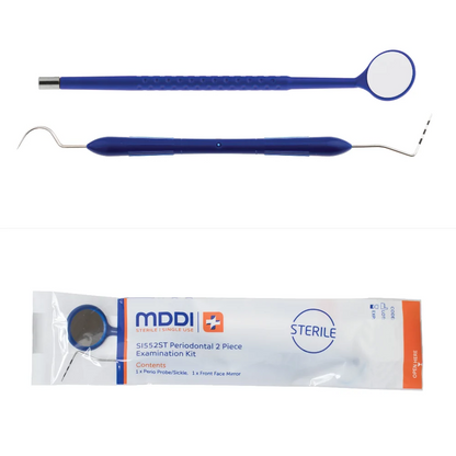 MDDI Periodontal (3,2 Piece) Perio-Sickle Single-Use Examination Kit Sterile (Box of 100)