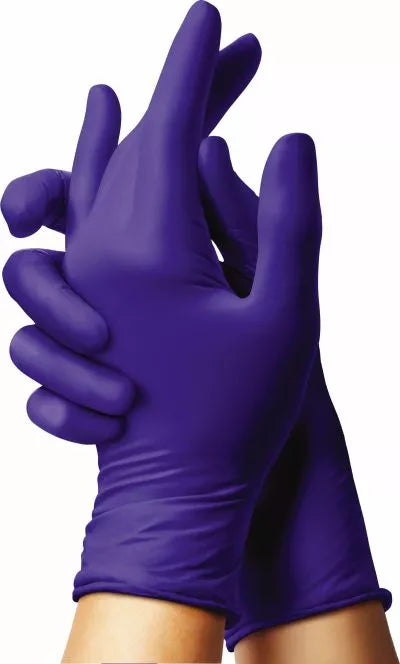 Sensicare Silk Nitrile Exam Gloves with Microstop film - Powder free, Latex free