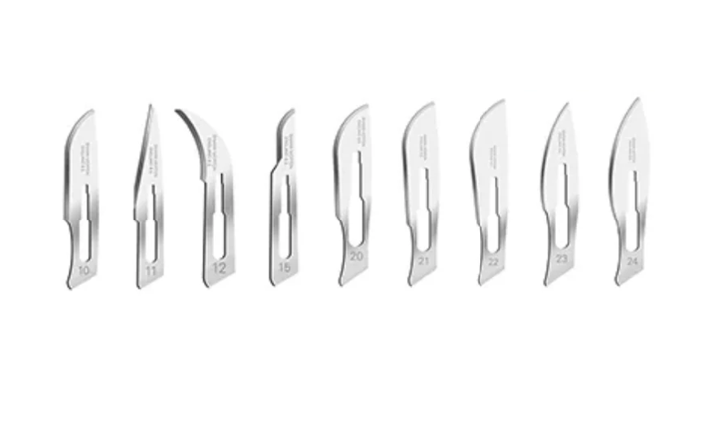 Swann Morton Scalpel Carbon Steel Surgical Blades Sterile. Size 10, 11,12. Pack of 100
