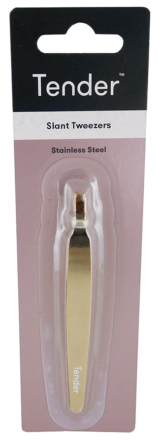 Tender Tweezer Slant Gold Tipped
