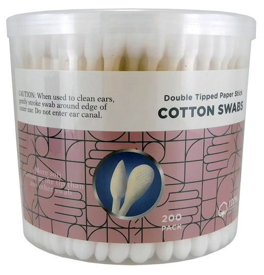 Cosmetic Cotton Tips Drum 200pce