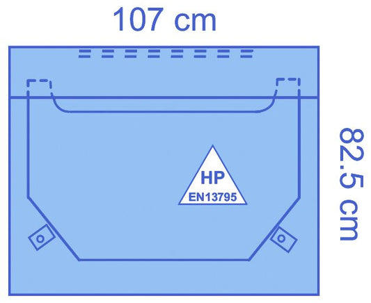 Medline Ultimate Turban Drape 107 x 82.5cm Pack of 32 TB9556CE