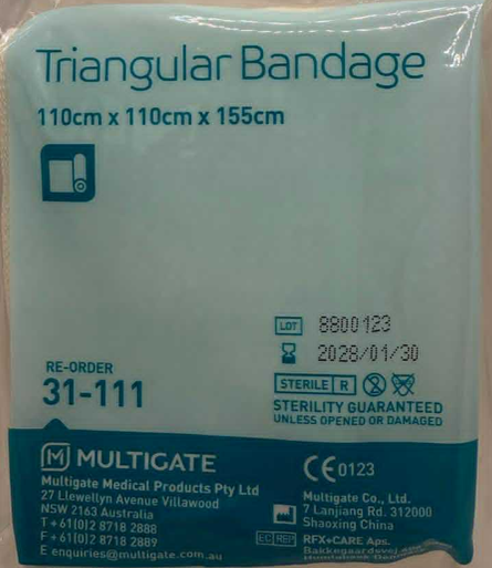 Multigate Triangular Bandage 110cm x 110cm x 155cm-Sterile