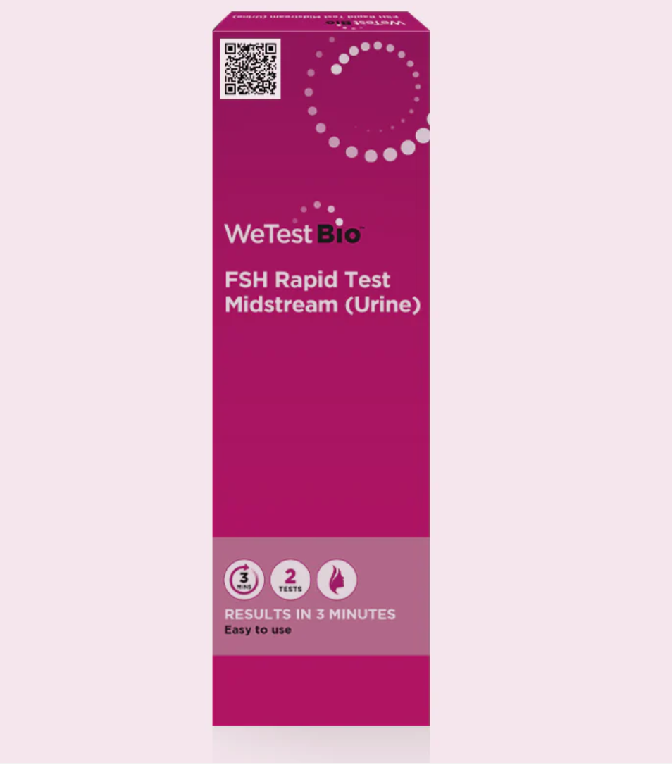 We Test Bio Perimenopause (FSH) Home Test Kit. Pack of 2 Tests