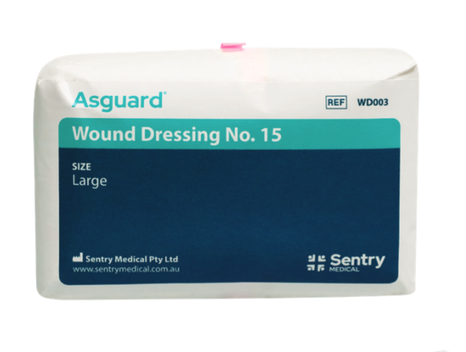 Asguard Wound Dressing Each. (Small No.13; Medium No.14; Large No. 15)