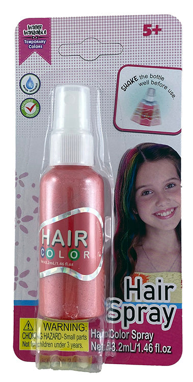 Coloured Hair Spray (Water Based) 48ml Red – Water Washable Cleanup