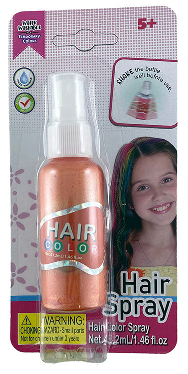 Coloured Hair Spray (Water Based) 48ml Orange – Water Washable Cleanup