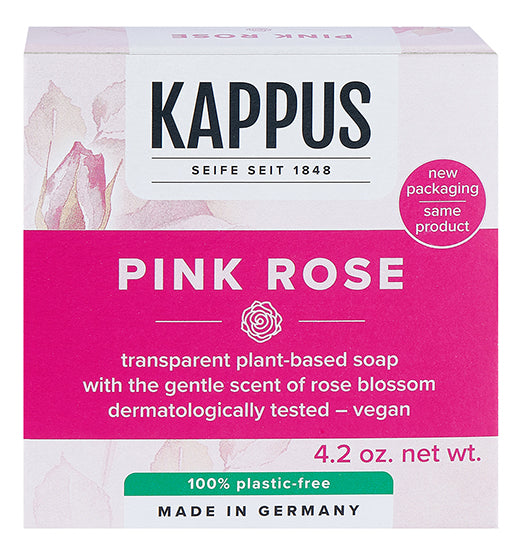 Kappus Pink Rose Vegetable Oil (vegan) Soap 125g