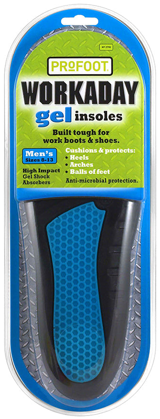 Profoot Workaday High Impact Gel Insoles Size 8-14